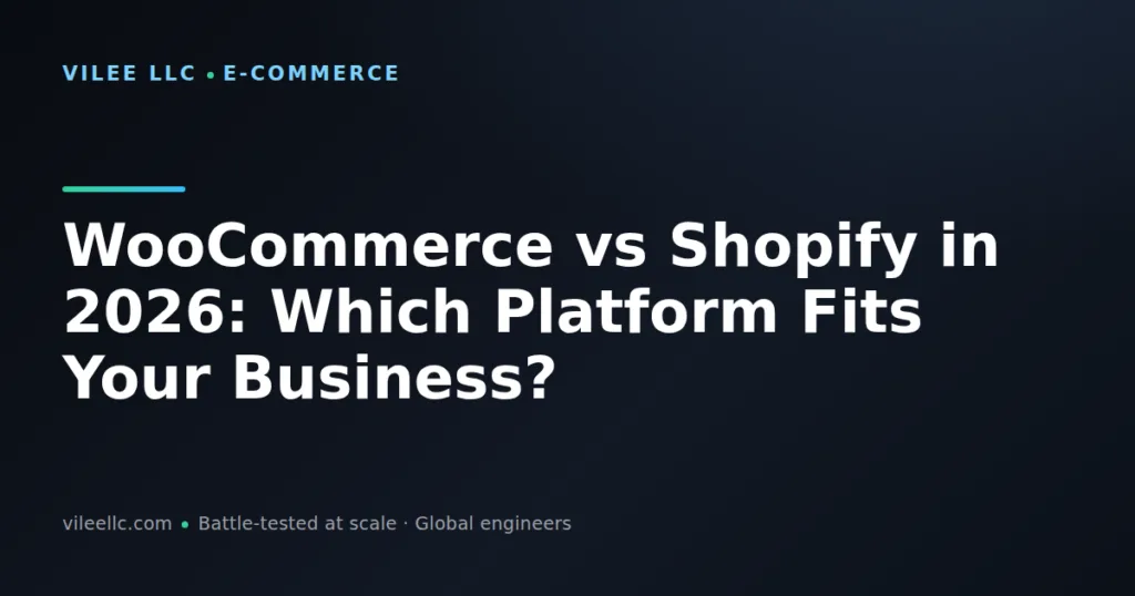 WooCommerce vs Shopify in 2026: Which Platform Fits Your Business?