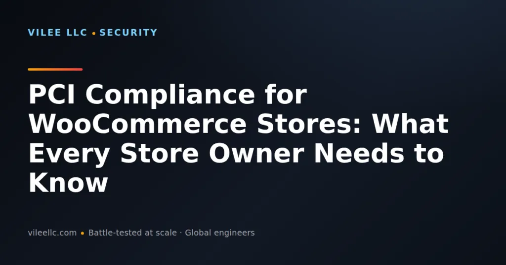 PCI Compliance for WooCommerce Stores: What Every Store Owner Needs to Know