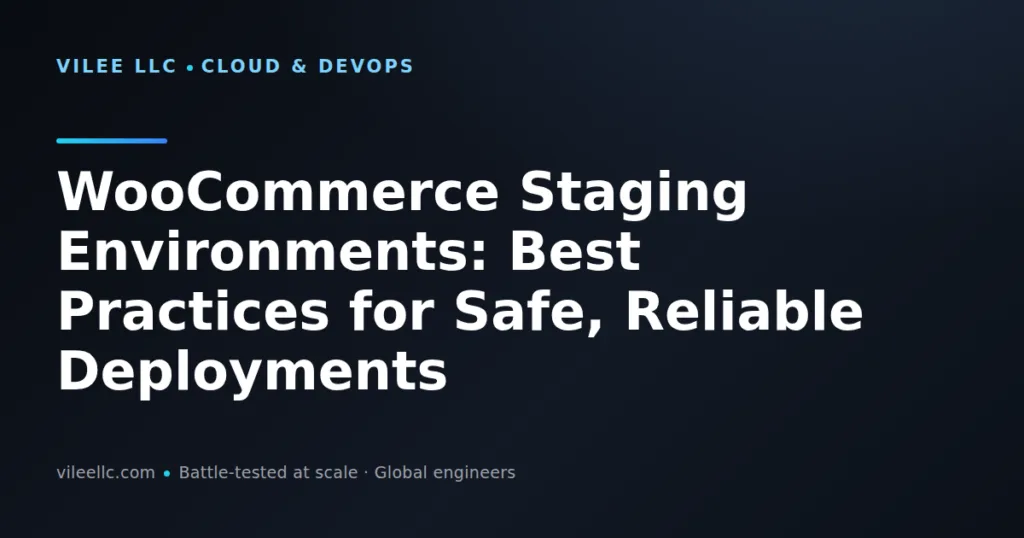 WooCommerce Staging Environments: Best Practices for Safe, Reliable Deployments