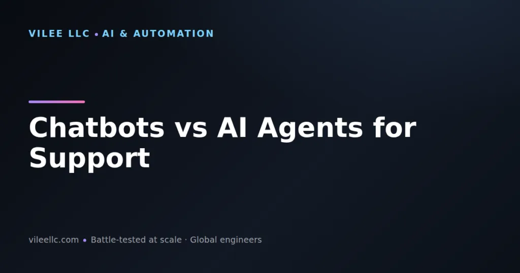 Chatbots vs AI Agents for Customer Support: Capabilities, Limitations & When to Use Each