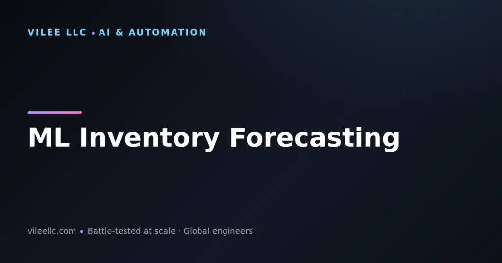 Machine Learning Inventory Forecasting for E-Commerce: Reduce Stockouts, Optimize Stock Levels