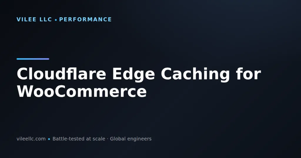 Cloudflare Edge Caching for WooCommerce