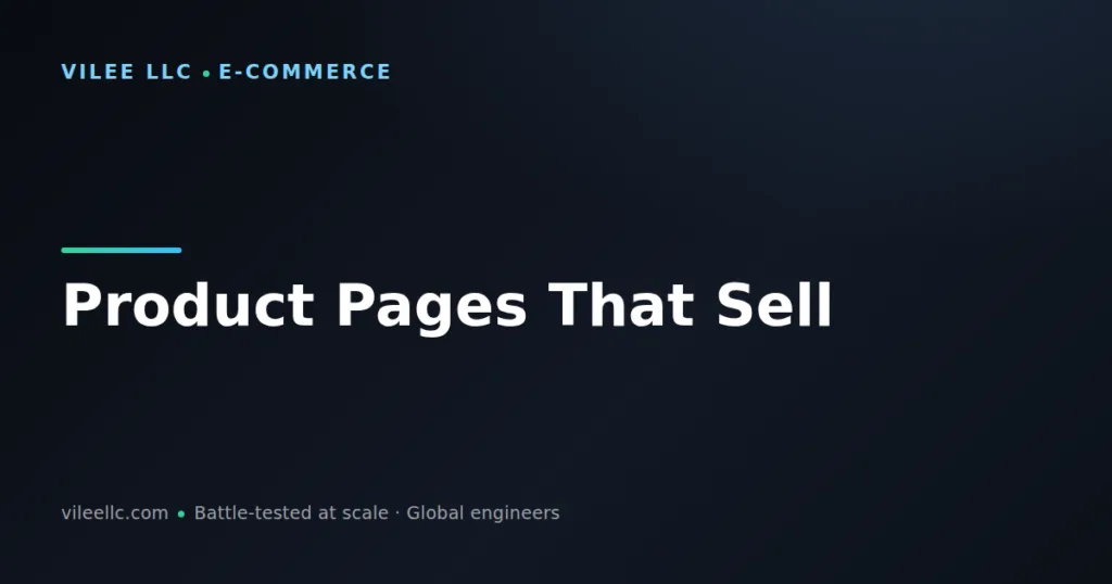 Product Pages That Sell: E-Commerce Best Practices for Maximizing Conversions