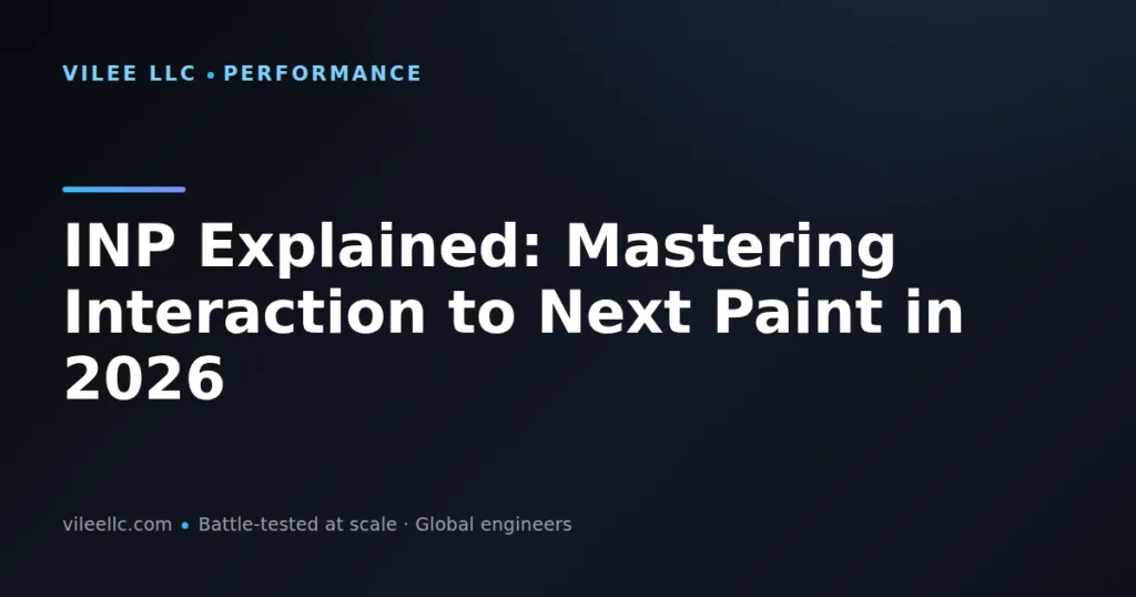 INP Explained: Interaction to Next Paint