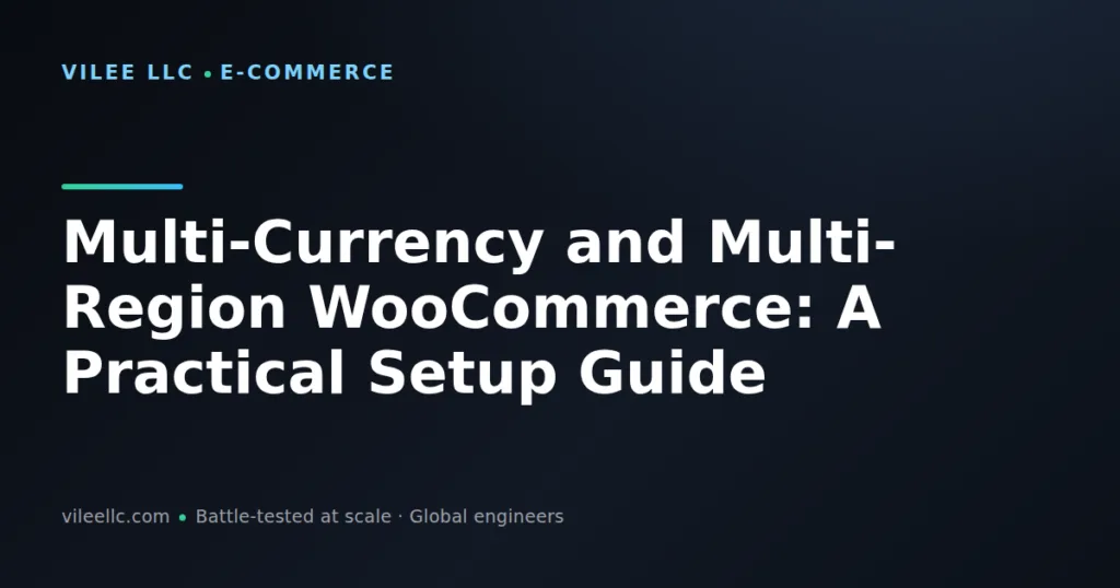 Multi-Currency and Multi-Region WooCommerce: A Practical Setup Guide
