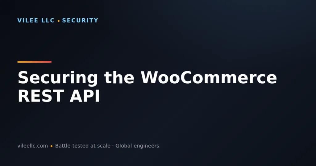 Securing the WooCommerce REST API: Authentication, Authorization & Best Practices