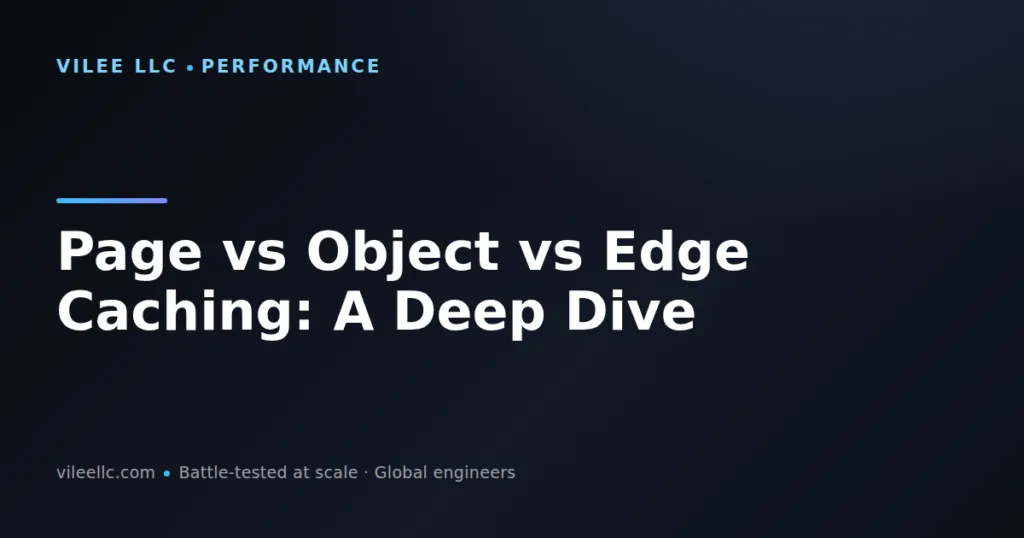 Page vs Object vs Edge Caching: A Deep Dive into WordPress Caching Layers