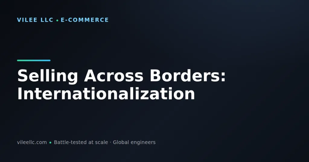 Selling Across Borders: E-Commerce Internationalization Guide for Global Expansion