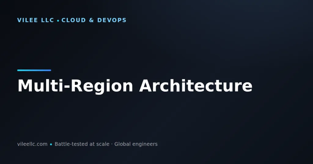 Multi-Region Architecture for E-Commerce: Global Scale Without the Complexity