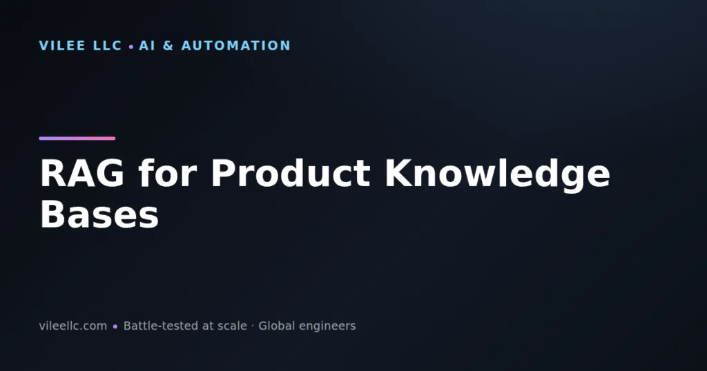 RAG for Product Knowledge Bases: Grounding E-Commerce AI for Accurate Answers