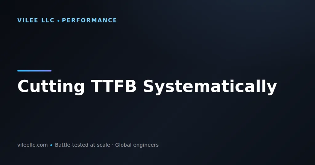 Cutting TTFB Systematically: A Complete Guide to Reducing Time to First Byte