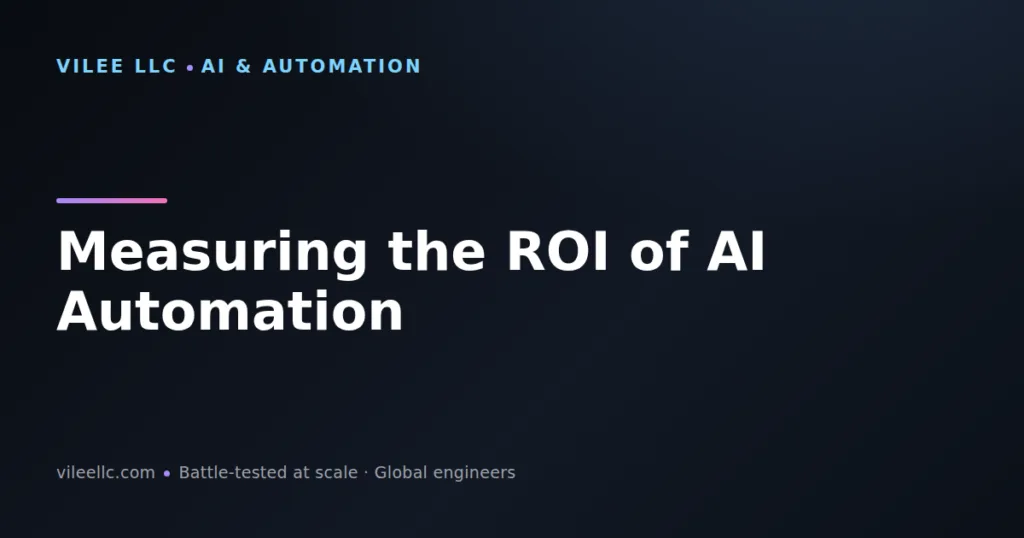 Measuring the ROI of AI Automation: A Framework for Finance Leaders