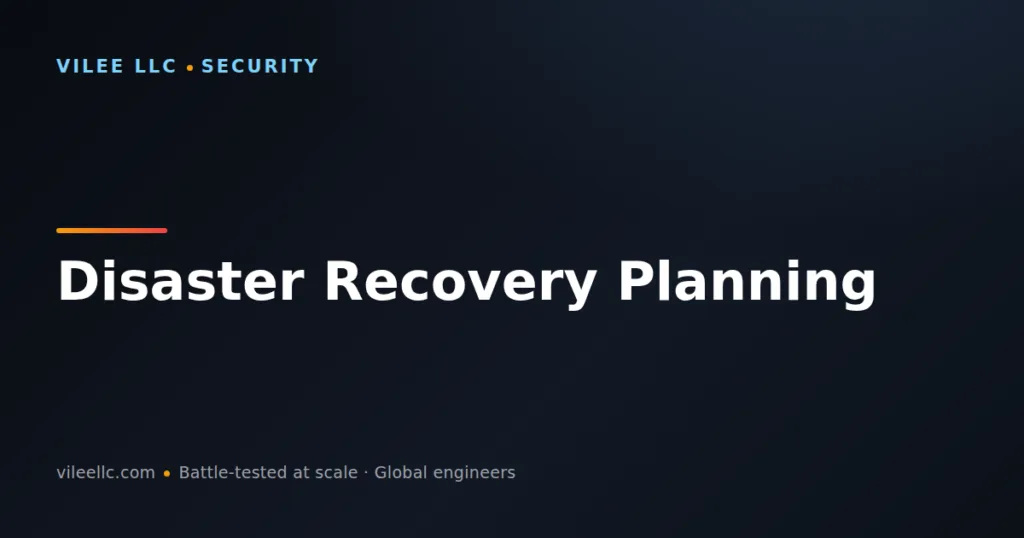 Disaster Recovery Planning for E-Commerce: RTO, RPO, and Beyond