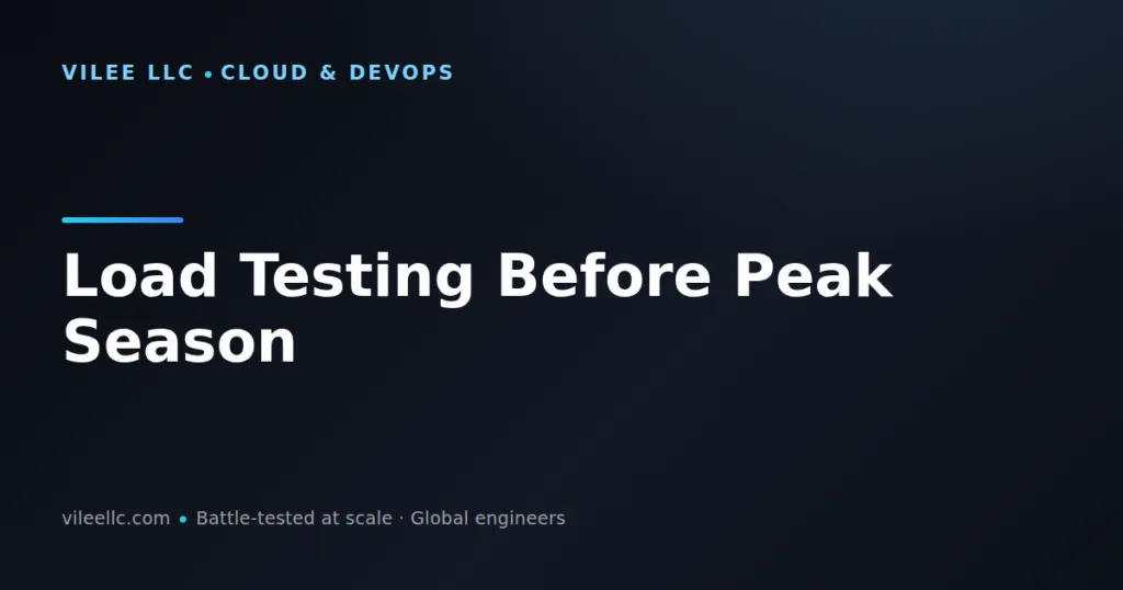 Load Testing Before Peak Season: A Complete Guide to Ecommerce Performance