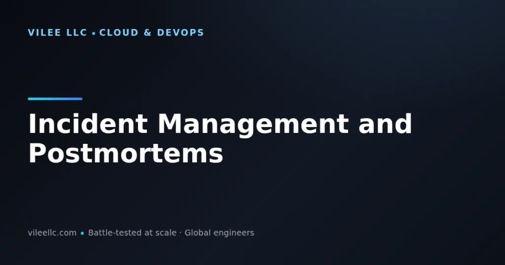 Incident Management and Postmortems: Building Resilient Systems Through Blameless Learning