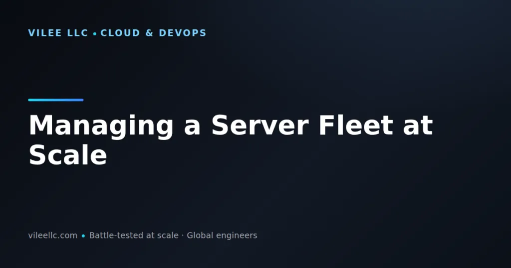 Managing a Server Fleet at Scale: Configuration, Automation, and Operations for 520+ Businesses